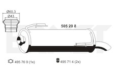 Zadni tlumic vyfuku ERNST 505208