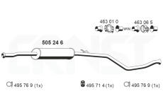 Střední tlumič výfuku ERNST 505246