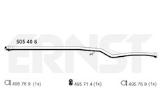 Výfuková trubka ERNST 505406