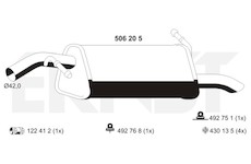 Zadni tlumic vyfuku ERNST 506205