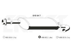 Stredni tlumic vyfuku ERNST 515047