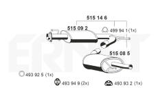 Zadni tlumic vyfuku ERNST 515146