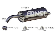 Zadní tlumič výfuku ERNST 519069