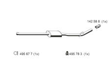 Střední tlumič výfuku ERNST 522182