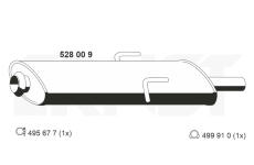Stredni tlumic vyfuku ERNST 528009