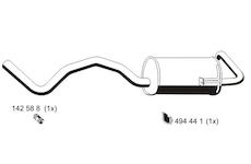 Zadní tlumič výfuku ERNST 530125
