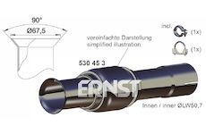 Opravne potrubi, stredni tlumic vyfuku ERNST 530453