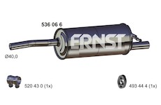 Zadní tlumič výfuku ERNST 536066