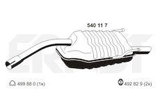 Zadni tlumic vyfuku ERNST 540117