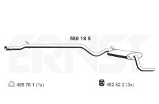 Zadní tlumič výfuku ERNST 550185