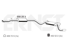 Zadní tlumič výfuku ERNST 550253