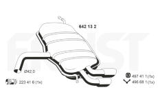 Zadni tlumic vyfuku ERNST 642132