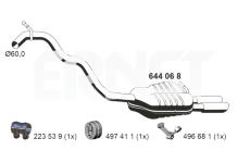 Zadni tlumic vyfuku ERNST 644068