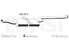 Stredni tlumic vyfuku ERNST 646055