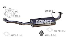 Stredni tlumic vyfuku ERNST 646093