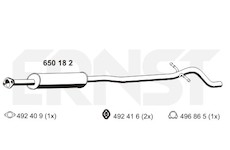 Střední tlumič výfuku ERNST 650182