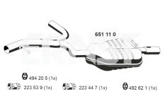 Zadni tlumic vyfuku ERNST 651110