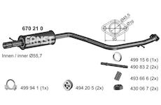 Stredni tlumic vyfuku ERNST 670210