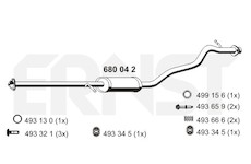 Střední tlumič výfuku ERNST 680042
