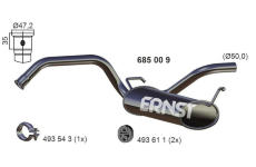 Zadní tlumič výfuku ERNST 685009