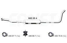 Stredni tlumic vyfuku ERNST 685054