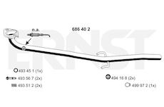Výfuková trubka ERNST 686402