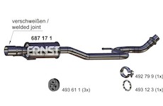 Stredni tlumic vyfuku ERNST 687171