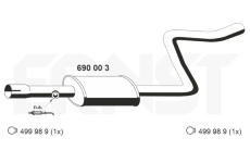 Stredni tlumic vyfuku ERNST 690003