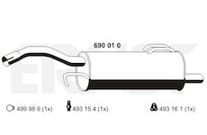 Zadni tlumic vyfuku ERNST 690010