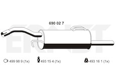 Zadni tlumic vyfuku ERNST 690027