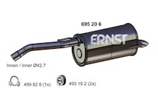 Zadni tlumic vyfuku ERNST 695206