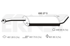 Stredni tlumic vyfuku ERNST 695275