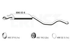 Střední tlumič výfuku ERNST 696036