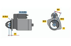 Startér BOSCH 0 001 107 016