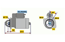 Startér BOSCH 0 001 107 059