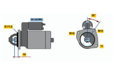 Startér BOSCH 0 001 107 082