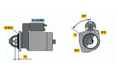 Startér BOSCH 0 001 107 109