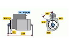 Startér BOSCH 0 001 107 094