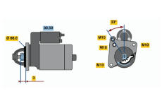 Startér BOSCH 0 001 108 143