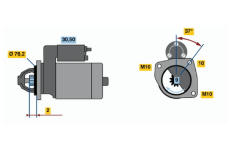 Startér BOSCH 0 001 108 402