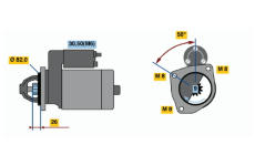 Startér BOSCH 0 001 109 018