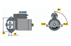 Startér BOSCH 0 001 109 205