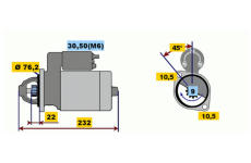 Startér BOSCH 0 001 115 039