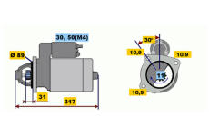 Startér BOSCH 0 001 231 007