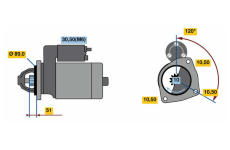 Startér BOSCH 0 001 263 024