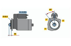 Startér BOSCH 0 001 241 016