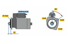 Startér BOSCH 0 001 261 008