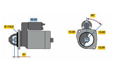 Startér BOSCH 0 001 263 004