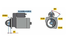 Startér BOSCH 0 001 263 014