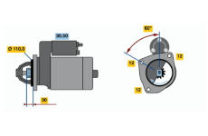 Startér BOSCH 0 001 367 028